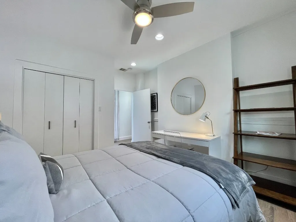 Villa Sorrento bedroom, furnished house in Texas Medical Center / West University, Houston — Houston Tourism and How to Find Short-Term Rentals