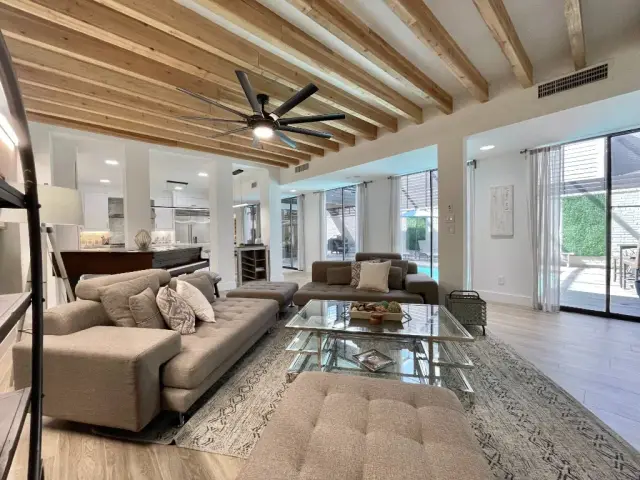 Villa Sorrento living room, furnished house in Texas Medical Center / West University, Houston — furnished rentals in Houston